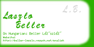 laszlo beller business card